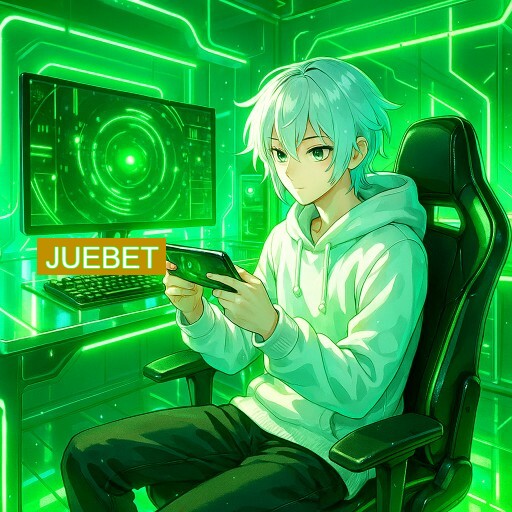 Imagem promocional do app oficial JUEBET destacando a conveniência de jogar cassino online pelo celular ou navegador