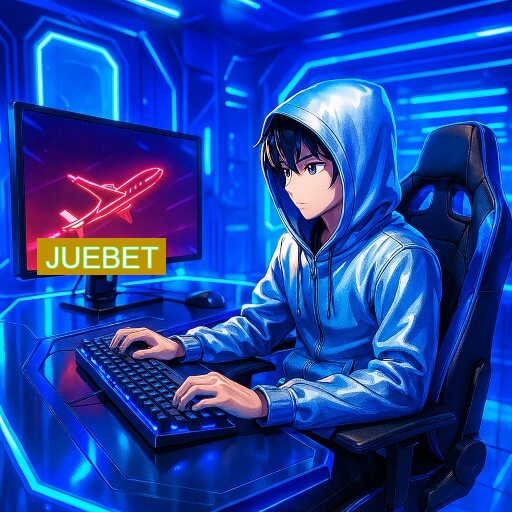Imagem promocional do app oficial JUEBET destacando a conveniência de jogar cassino online pelo celular ou navegador