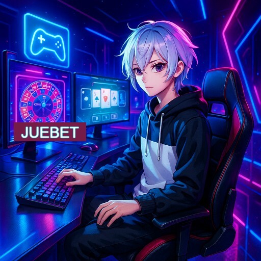 Imagem promocional do app oficial JUEBET destacando a conveniência de jogar cassino online pelo celular ou navegador