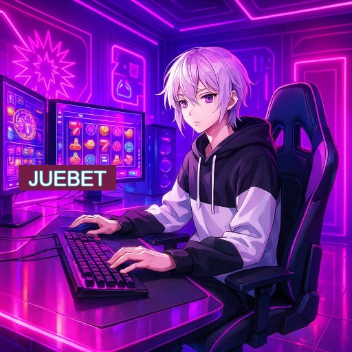 Imagem promocional do app oficial JUEBET destacando a conveniência de jogar cassino online pelo celular ou navegador