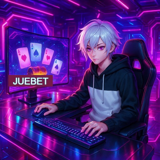Imagem promocional do app oficial JUEBET destacando a conveniência de jogar cassino online pelo celular ou navegador