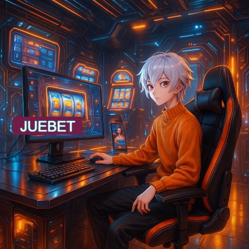 Imagem promocional do app oficial JUEBET destacando a conveniência de jogar cassino online pelo celular ou navegador
